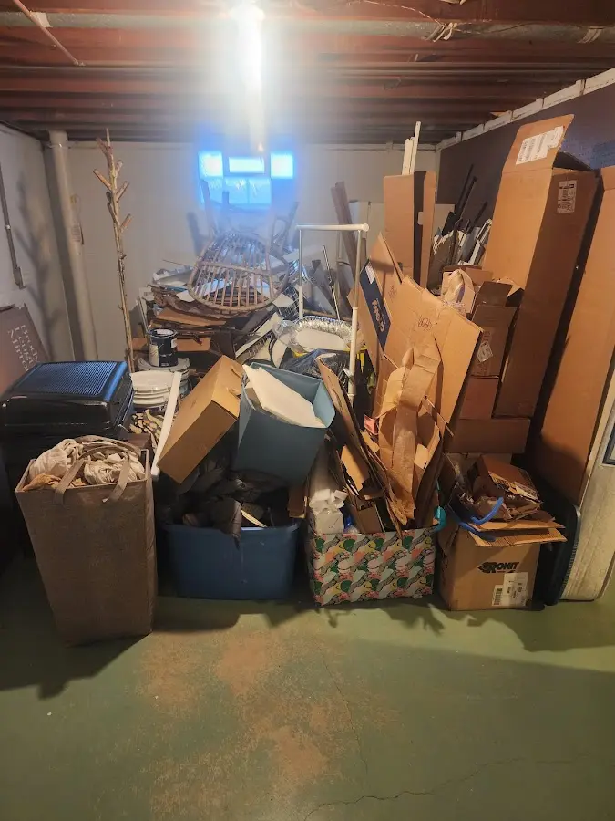 Roll-off dumpster container at job site for Yard Waste Dumpster Rental in Sulphur